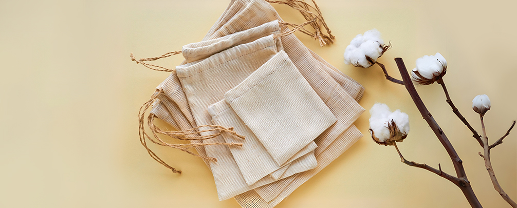 Jute and cotton packaging