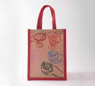 Jute Wine Bag