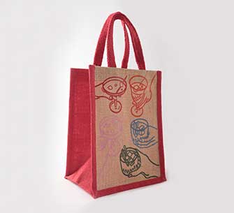 Jute Wine Bag