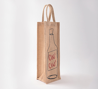 Jute Wine Bag