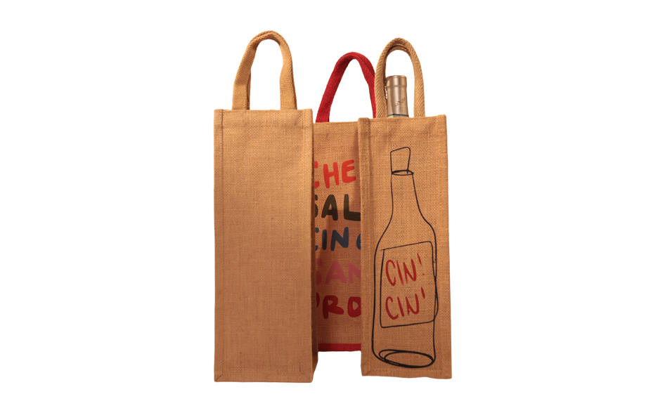 Jute wine bottle Bags